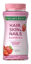 Cargar imagen en el visor de la galería, HAIR, SKIN & NAILS STRAWBERRY 80 GUMMIES