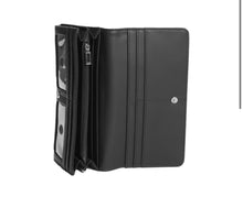 Cargar imagen en el visor de la galería, ABREE LOGO SAFFIANO MULTI ORGANIZER BLACK
