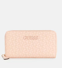 Cargar imagen en el visor de la galería, BOWIE  DEBOSSED LOGO ZIP-AROUND PINK  WALLET
