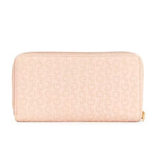 Cargar imagen en el visor de la galería, BOWIE  DEBOSSED LOGO ZIP-AROUND PINK  WALLET
