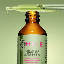 Cargar imagen en el visor de la galería, MIELLE ORGANICS ROSEMARY MINT SCALP &amp; STRENGTHENING HAIR OIL

