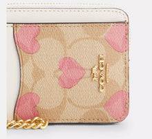 Cargar imagen en el visor de la galería, ZIP CARD CASE WITH HEART PRINT
