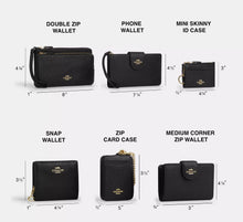 Cargar imagen en el visor de la galería, ZIP CARD CASE BLACK

