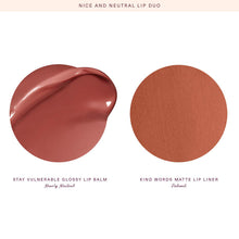 Cargar imagen en el visor de la galería, NICE &amp; NEUTRAL Lip Gloss and Liner Duo
